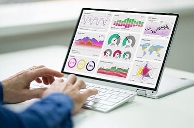 Steel plant performance metrics dashboard showing key performance indicators for manufacturing operations