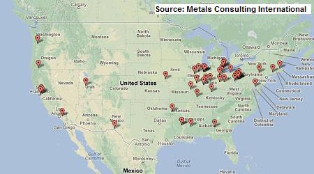 steel mills in usa map Steel Industry Maps Plant Geography Europe China Middle East steel mills in usa map